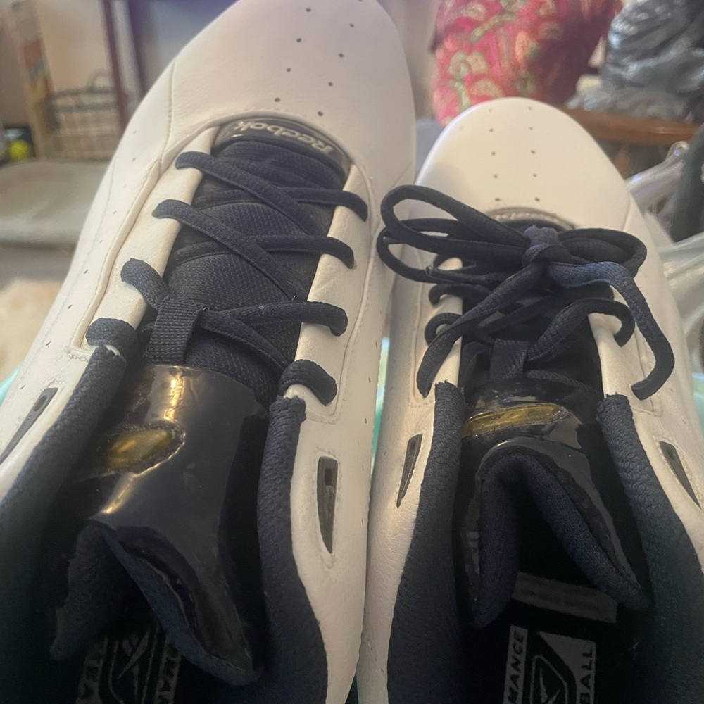 Reebok Classic White and Black Basketball Shoes